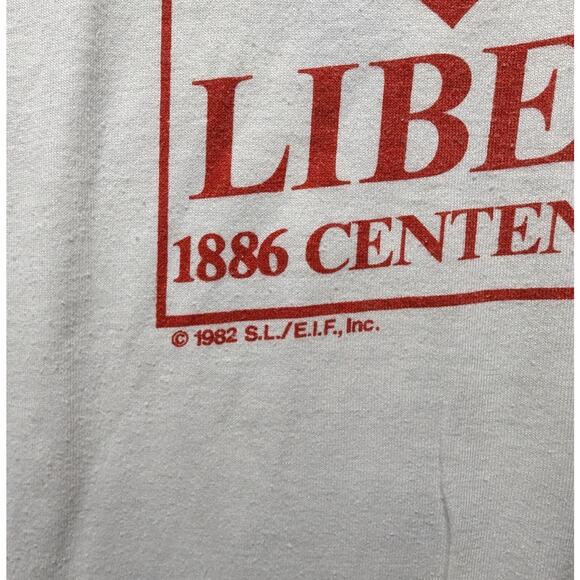 1982 Liberty Centenial Ringer T shirt - Picture 4 of 6